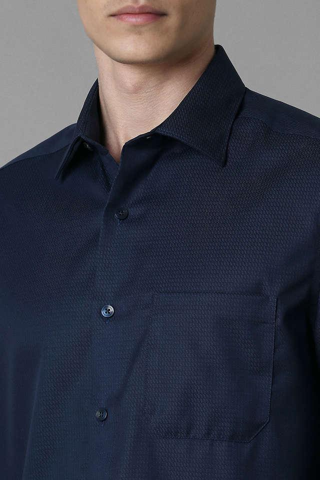 textured cotton regular fit mens formal shirt