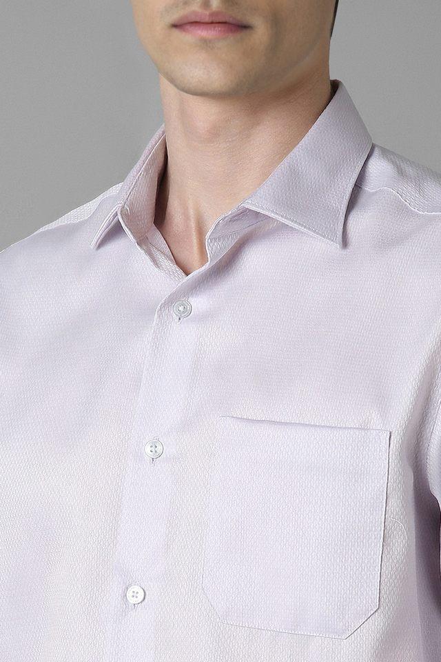 textured cotton regular fit mens formal shirt