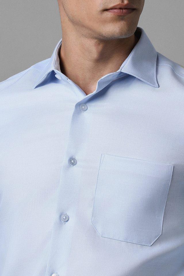 textured cotton regular fit mens formal shirt