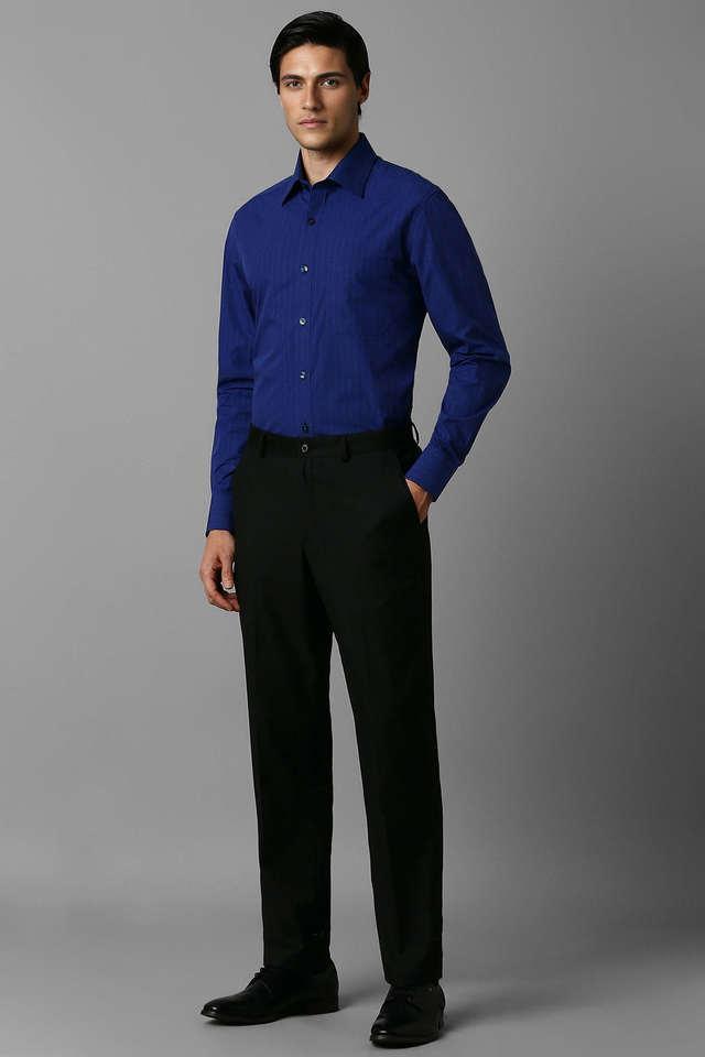 textured cotton regular fit mens formal shirt