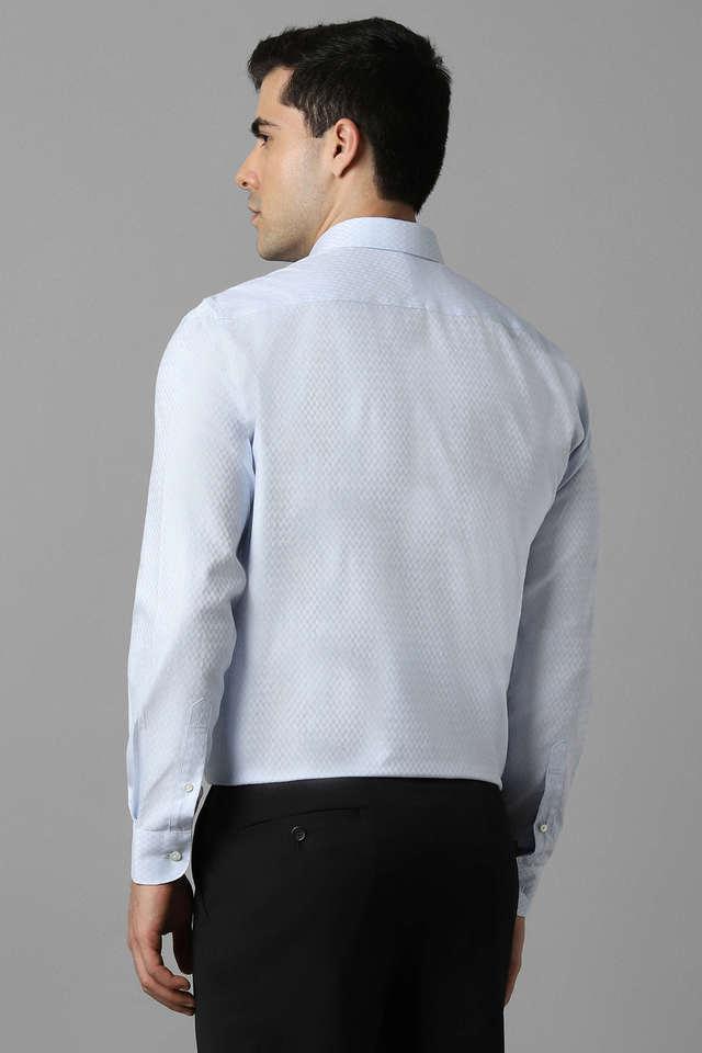 textured cotton regular fit mens formal wear shirt