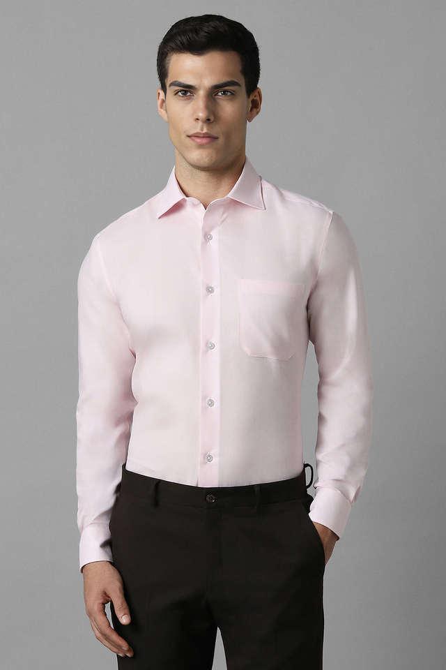 textured cotton regular fit mens formal wear shirt