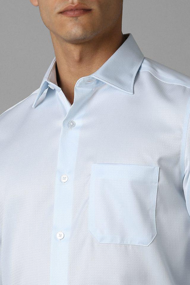 textured cotton regular fit mens formal wear shirt