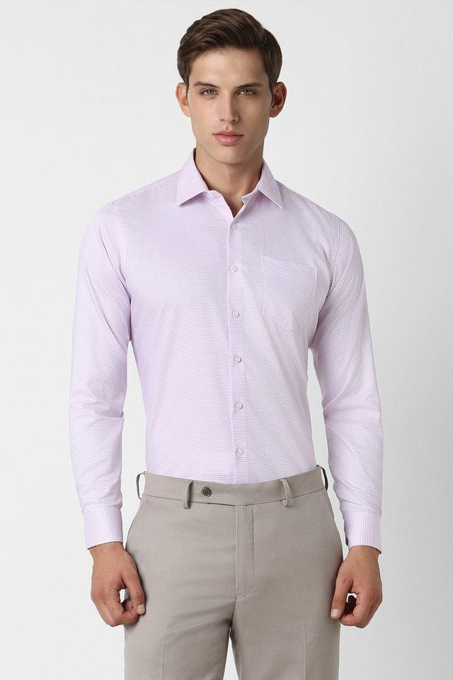 textured cotton slim fit mens formal shirt