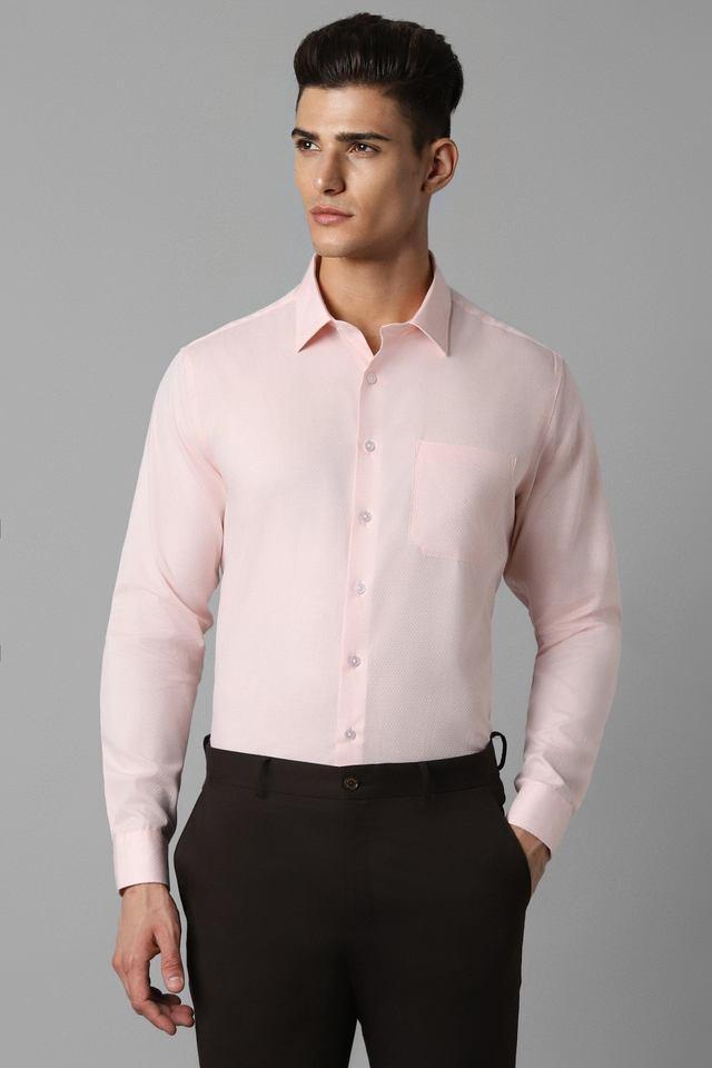 textured cotton slim fit mens formal wear shirt