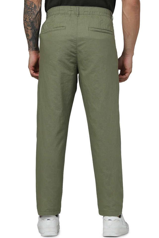 textured cotton straight fit mens chinos