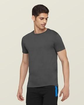 textured crew-neck t-shirt