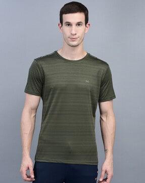 textured crew-neck t-shirt