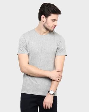 textured crew-neck t-shirt