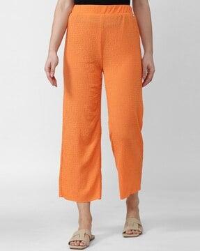textured culottes with elasticated waist