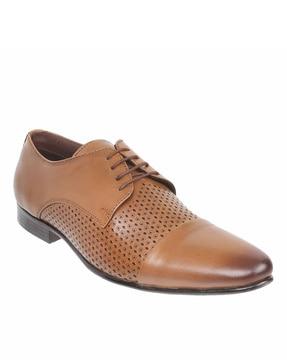 textured derby formal shoes