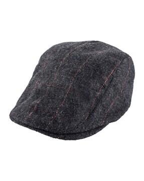 textured flat cap