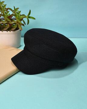 textured flat cap