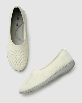 textured flat shoes