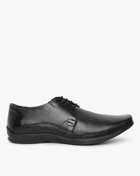 textured formal derby shoes