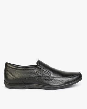 textured formal slip-on shoes