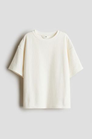 textured-knit t-shirt