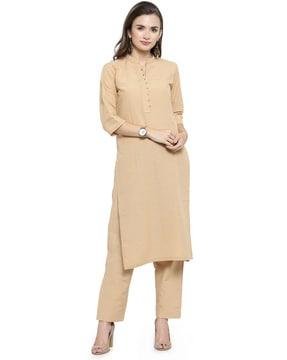 textured kurta-suit set