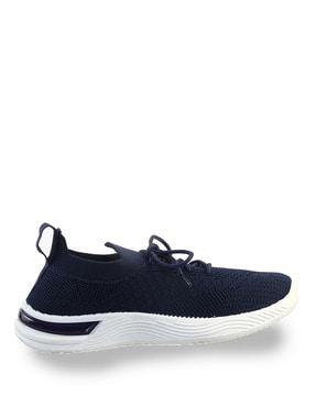 textured lace-up casual shoes