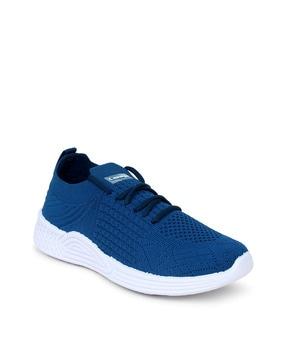 textured lace-up casual shoes