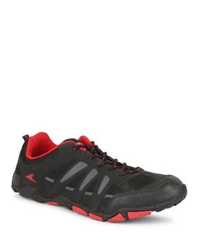 textured lace-up casual shoes