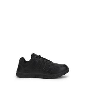 textured lace-up casual shoes