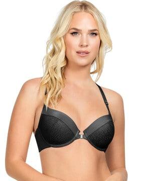 textured lightly padded  bra