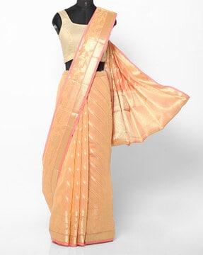 textured liva saree with border