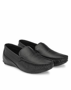 textured loafers