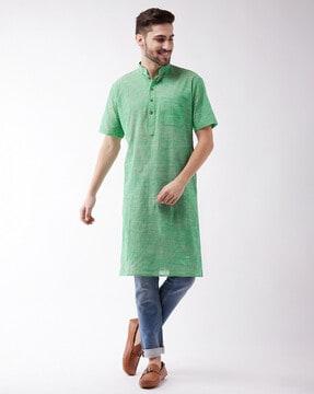 textured long kurta