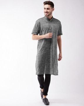 textured long kurta