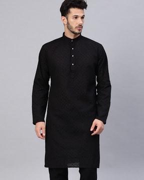 textured long kurta