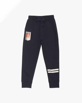 textured mid rise joggers