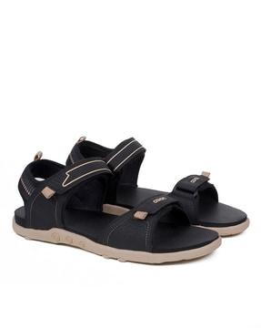 textured multi strap sandal