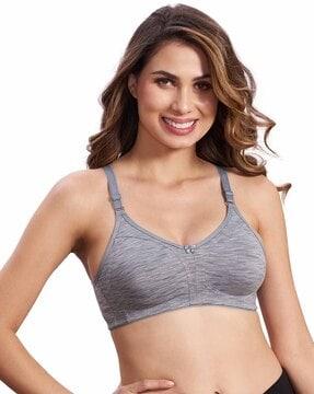 textured non-padded t-shirt bra