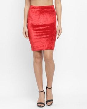 textured pencil skirt