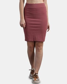 textured pencil skirt