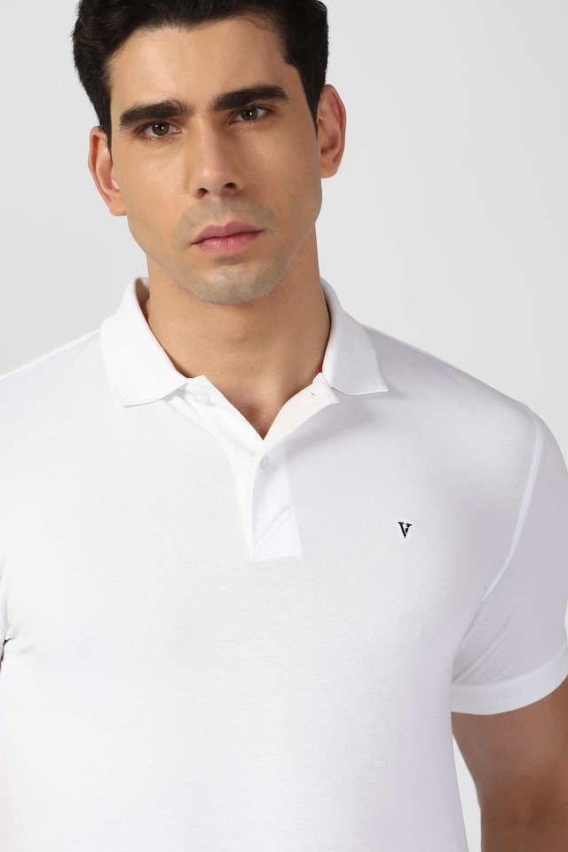 textured polyester polo mens t-shirt