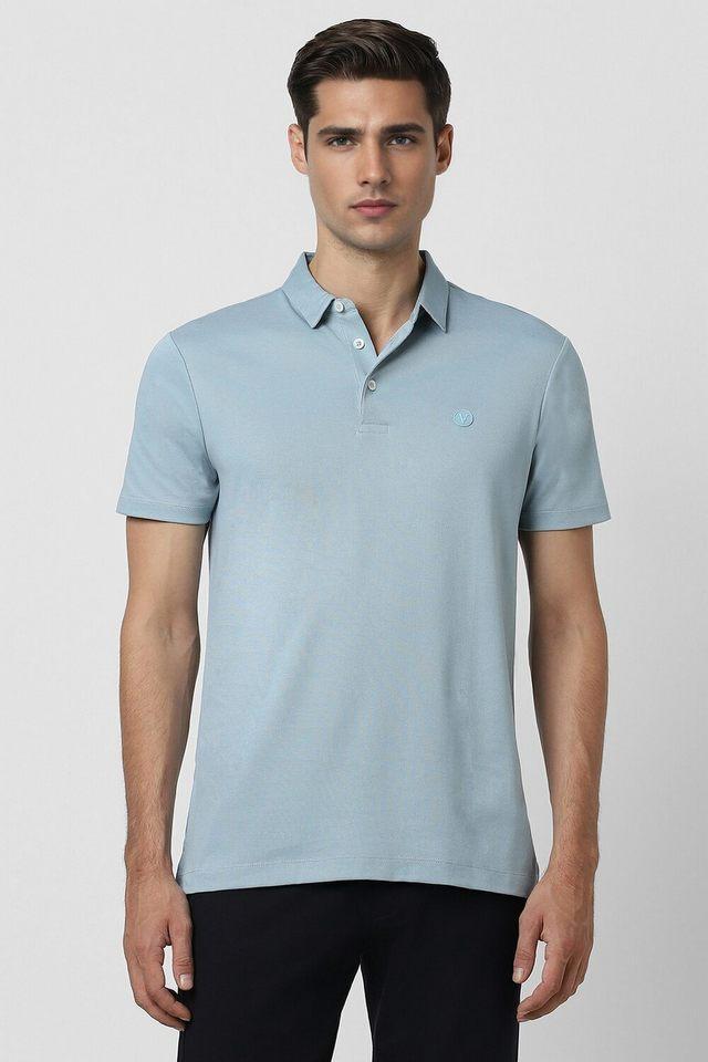 textured polyester polo mens t-shirt