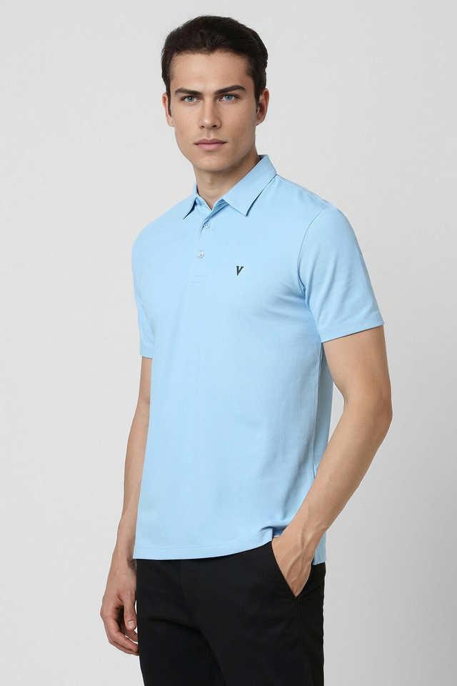 textured polyester polo mens t-shirt