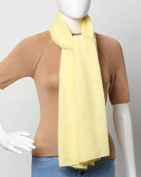 textured polyester scarf