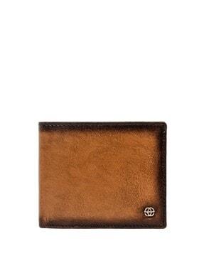 textured print bi-folds wallet