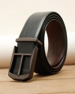 textured print reversible belt