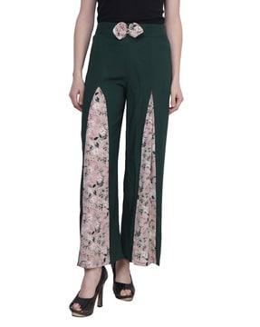 textured relaxed fit palazzos
