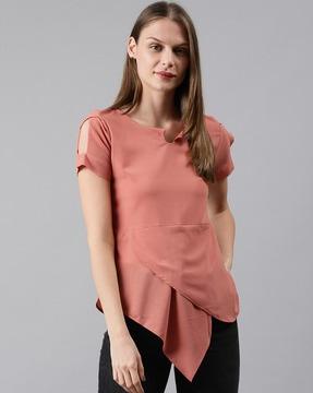 textured relaxed fit top