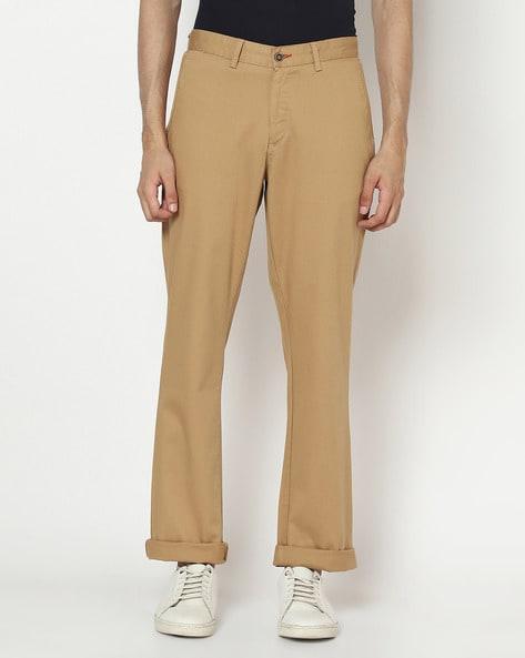 textured relaxed fit trousers