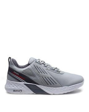 textured running sports shoes