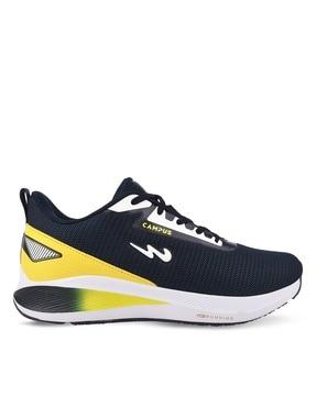 textured running sports shoes