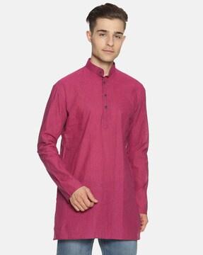 textured short kurta