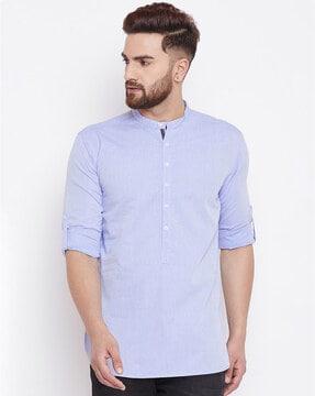 textured short kurta